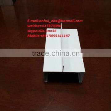 White powder coating aluminium profile for window and door/Blanco aluminio profile