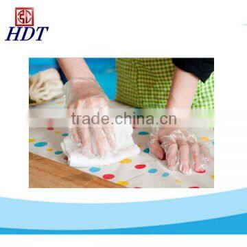 HDPE, LDPE Disposable PE Glove Food handling clear disposable LDPE PE plastic glove