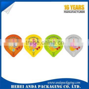 Heat Seal Aluminum Foil Lids Film for Yogurt Cup/ Plastic Yogurt Cup Lidding Film photo-5