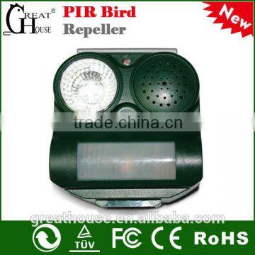 PIR Motion Activated Sensor Sound Flashlight Solar Animal Bats Bird Repeller Repellent