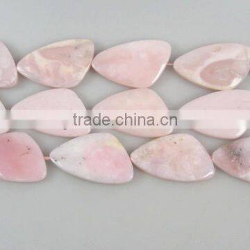 A grade polish Pink Opal triangle