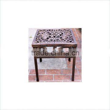 Cast Aluminium Square End Table