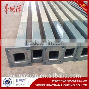 Two color powder zinc square steel pole