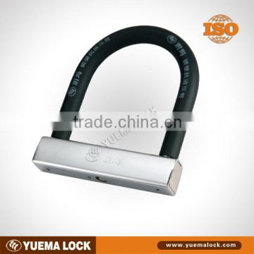 Motorcycle U Lock, Hardened Shackle, Double Locking, High Security Cylinder