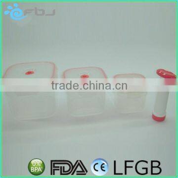 Plastic Vacuum Food Container With Pump