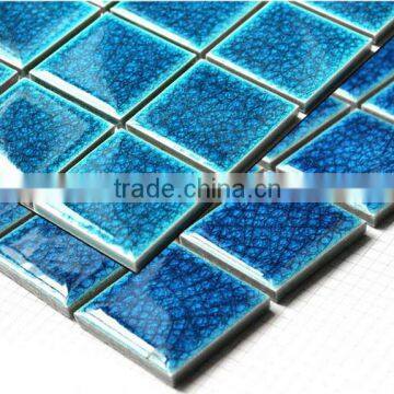 WT19 blue ceramic tiles swimming pool tiles for sale ceramics decorated for kitchen                        
                                                Quality Choice