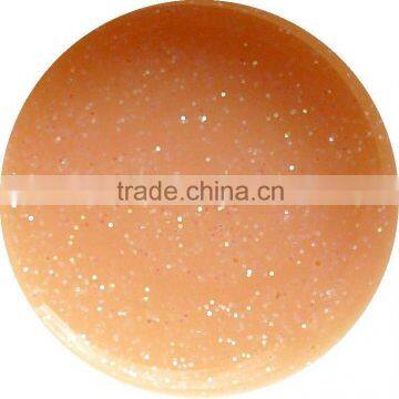 Nail Polish Apricot Glitter transparent "15" - 10ml