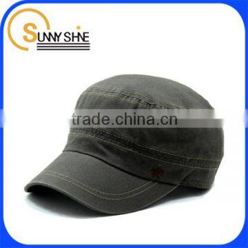 Promotional cheap custom plain blank military caps