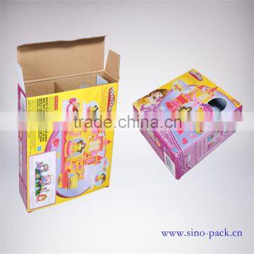 Children popular corrugated play-doh packaging box