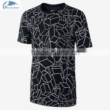 New designed sublimation printing jogging & training wear lightweight sweat-wicking t-shirt