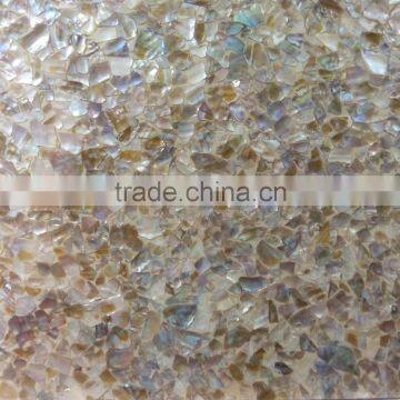 Best Price random pattern dapple shell mosaic tile mounted on magnesium oxide