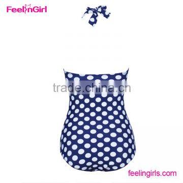 Plus Size High Cut Pretty One Piece Swimsuit