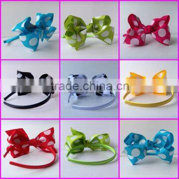 2014 Fashion Big Bowknot Top Baby Headband Wholesale