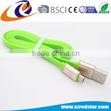 Made in China data sync charger Flat CUSB 2.0 to micro USB for samsung