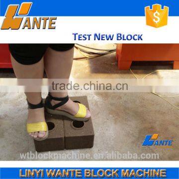 2015 new design WT1-10 brick machine for making interlocking hollow blocks