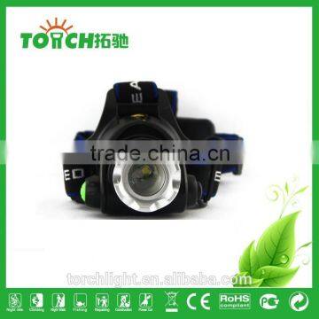 3 Modes Zoomable Headlamp 2000 Lumens Headlight XM-L T6 LED Head Flashlight