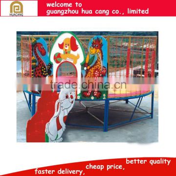 China newest design cheap kids outdoor trampoline park