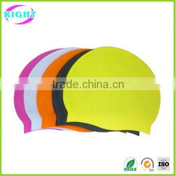 printed logo swimming cap silicone