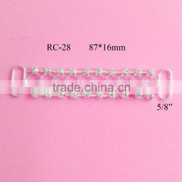 Stock hot selling rhinestone connector for headband/hairwear(RC-28)