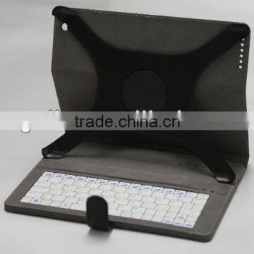 2013 newest solor charger swivel bluetooth keyboard case for ipad