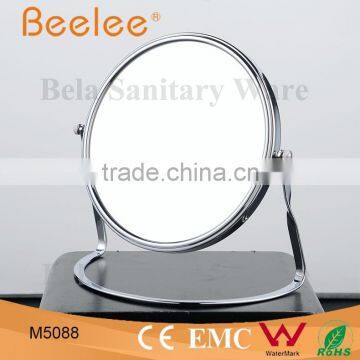 Brass Round Desktop Mirror 8 Inch Double Side Makeup Mirror photo-4