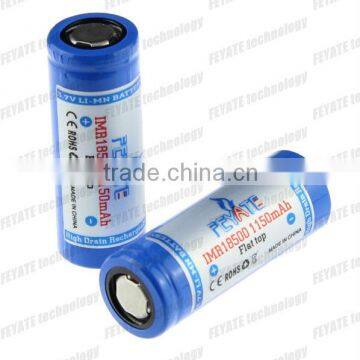 18500 battery 3.7V 1150 mah battery for flashlight rechargeable battery