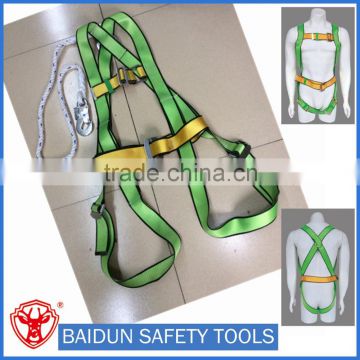 industrial safety belt/ full body harness with safety lanyard/rope