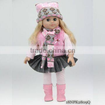 Reborn baby dolls girl toys in viny silicon 18" american girl doll