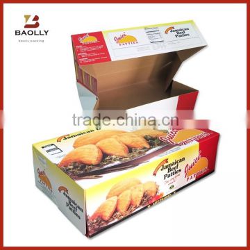 Custom folding brown kraft food paper packaging box supplies