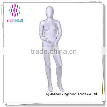 Good quality egg head female standing fashion mannequin