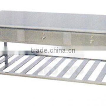 heavy duty stainless steel office table with drawer