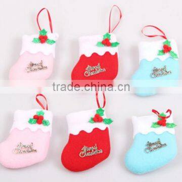 2016 Christmas Socks and Small Gloves Tree Hanging Decoration Sale Supplies photo-4