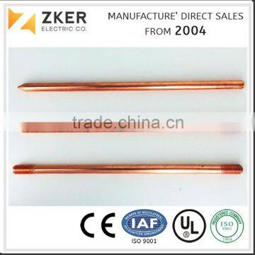 Two Ends Copper Threaded Ground Rods