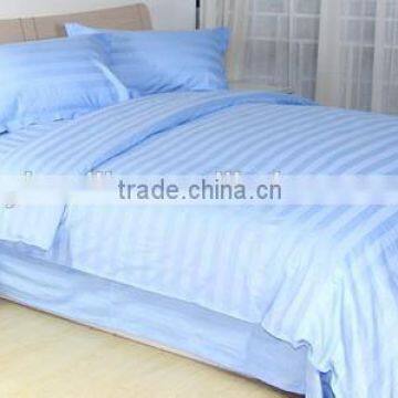 40s*40s blue cotton stripe fabric for hotel