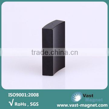 Ring bonded neodymium arc motor magnet