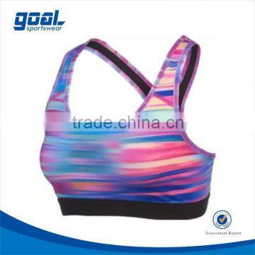 Excellent quality china supplier custom cheerleading sports bra