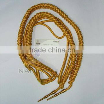 Gold Mylar Military Uniform Dress Aiguillette