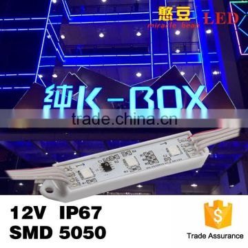 high quality rgb Dream color 3 led 5050 12V led pixel module for led channel letter