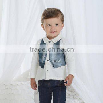 DB1462 dave bella 2014 autumn cotton baby tops baby shirts wholesale baby shirts tank top baby clothes fashion