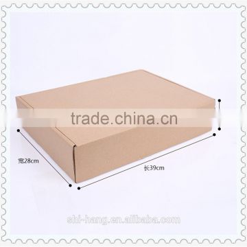 Custom brown kraft mailer delivery express corrugated paper boxes packaging for free sample