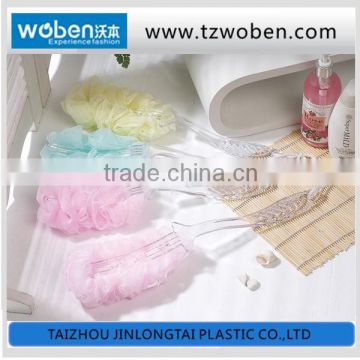 plastic material bath brush, long handle bath brush, plastic shower brush