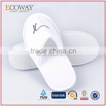 disposable waffle slippers for hotel custom logo ladies bedroom slippers