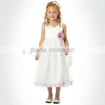 Flower Girl Dress 2014 White Little Princess Girl Dress For Children TT-9