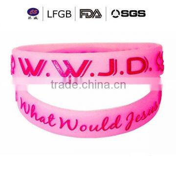 Silicone Wrist Band With Country Logo Printed , Factory Direct Supply Cheap Custom Silicone Bracelet photo-6