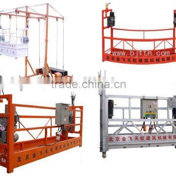 Temporary ZLP Series rope suspended platform wth wire winding system