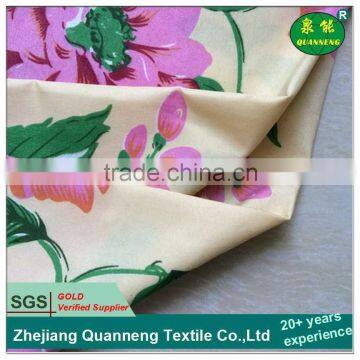 Popular seller polyester composition big flower fabric