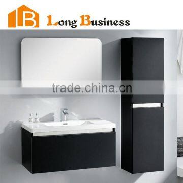 LB-JX2099 Luxury black lacquer bathroom vanity cabinet