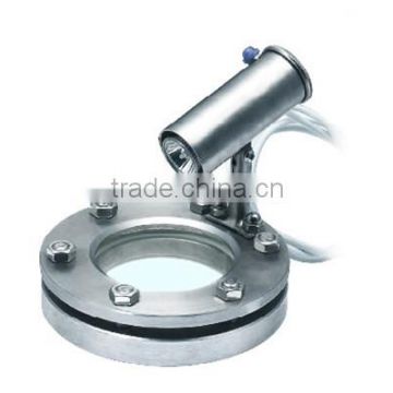 stainless steel sanitary Flanged sight glass with light