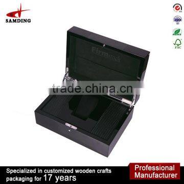 high-end customized wooden mens watch box