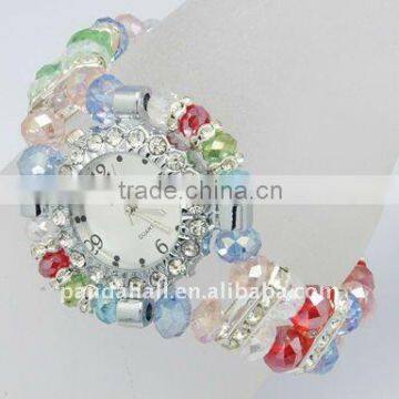 Rhinestone Watch Bracelet Wholesale(BJEW-Q019-9)